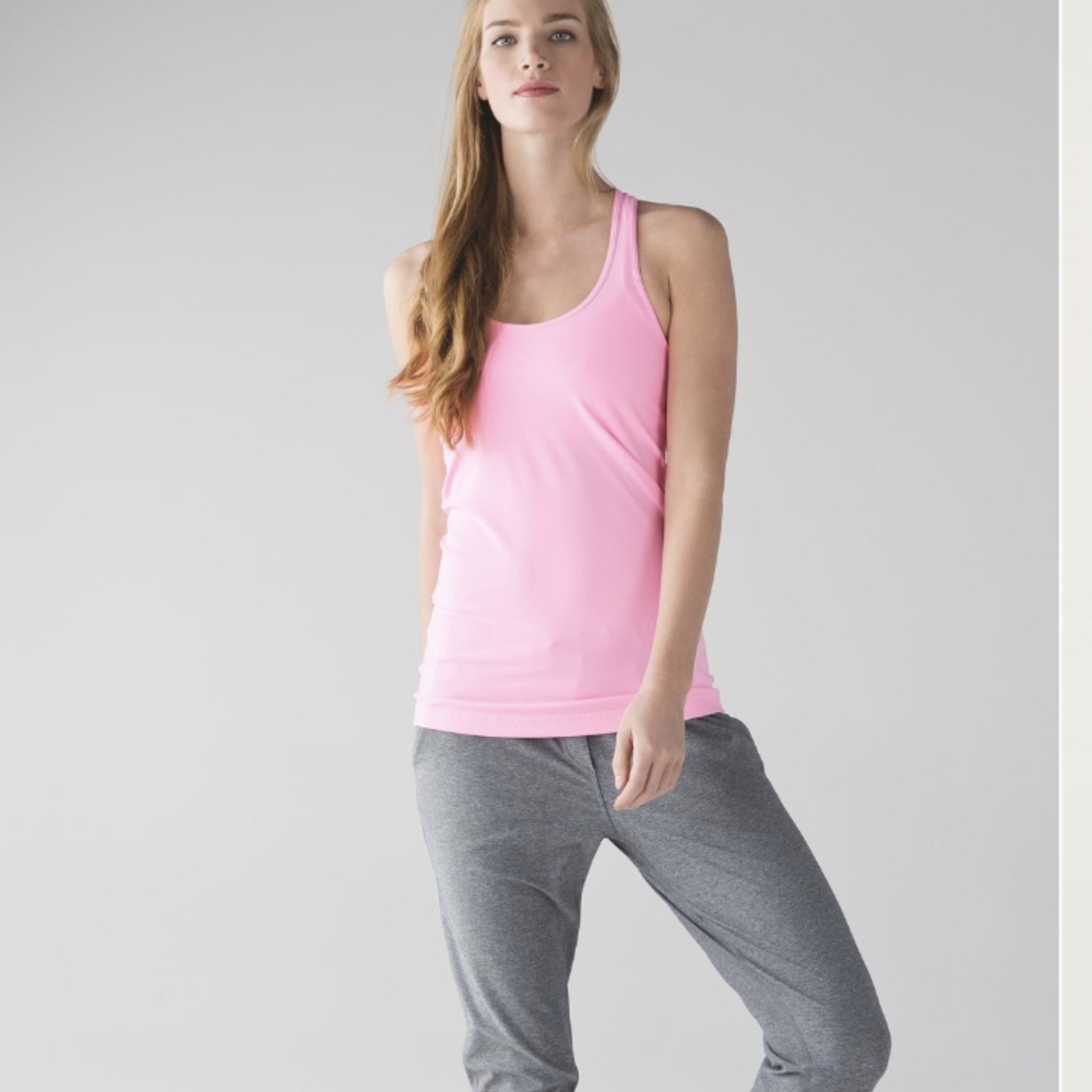 Lululemon Cool Racerback race length Pink Shell
